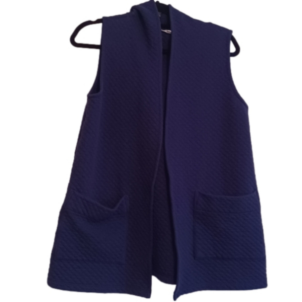 Talbots vest with hood womens size small